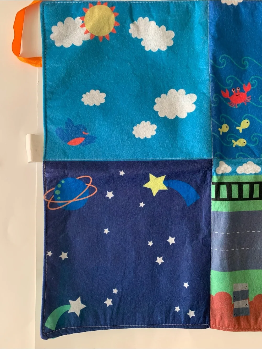 Felt Storyboard Travel Play Mat Outer Space Ocean Train Quiet Busy Toy 18x18